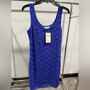 Royal Blue Body Con Lace Juniors Mudd Dress